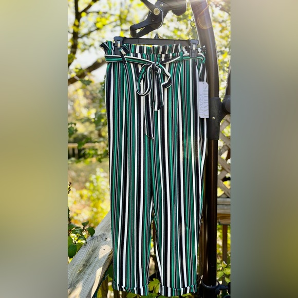 ALMOST FAMOUS Women's Knit Striped Pants - Picture 3 of 4